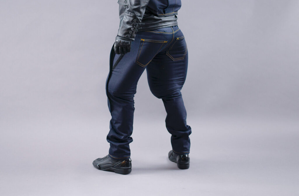 Styrke vandrerhjemmet risiko MC bukser med airbag - Airbag jeans fra Mo'cycle