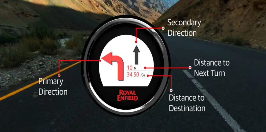 Royal Enfield Super Meteor Tripper navigation